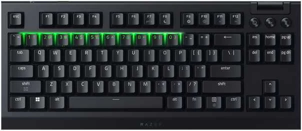Klaviatūra žaidimams Razer BlackWidow V4 Razer Oranžinis (tactile) belaidė mechaninė su pašvietimu juoda