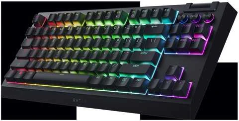 Klaviatūra žaidimams Razer BlackWidow V4 Razer Oranžinis (tactile) belaidė mechaninė su pašvietimu juoda
