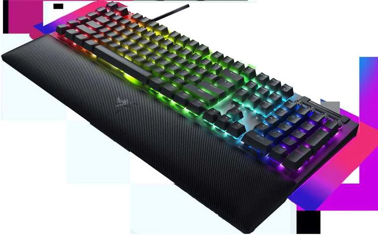 Razer | BlackWidow V4 | Mechaninė klaviatūra žaidimams | su laidu | US | Žalias Switch | Juodas