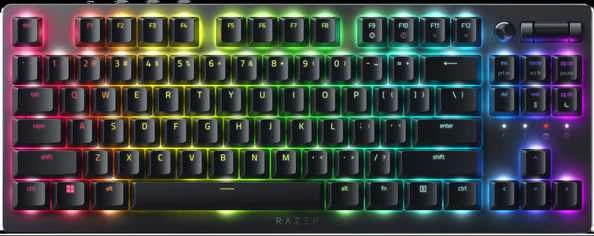 Razer | Klaviatūra žaidimams | Deathstalker V2 Pro Tenkeyless | Klaviatūra žaidimams | Wireless | RGB LED pašvietimas | US | Bluetooth | Juodas | Optical Switches (Linear) | Belaidė jungtis