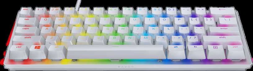 60% Mechaninė Žaidimų klaviatūra Razer Huntsman Mini Mercury Edition, Red Switch, US išdėstymas