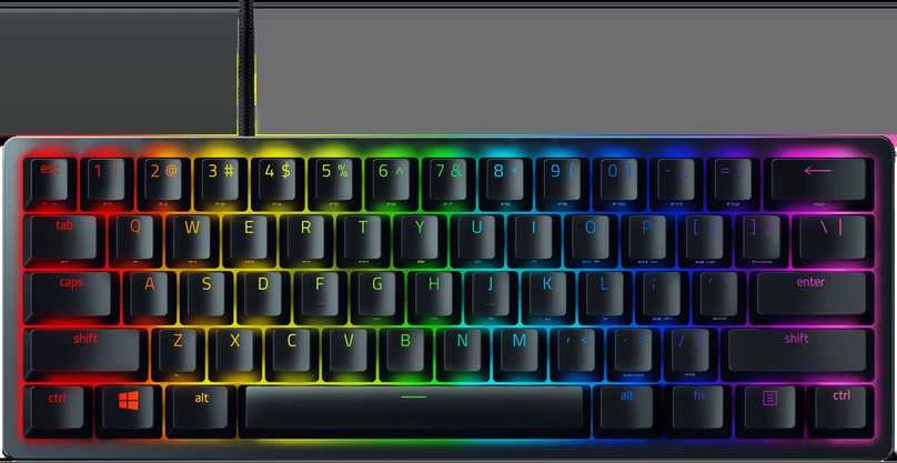 60% Mechaninė Žaidimų klaviatūra Razer Huntsman Mini, Purple Switch, US išdėstymas