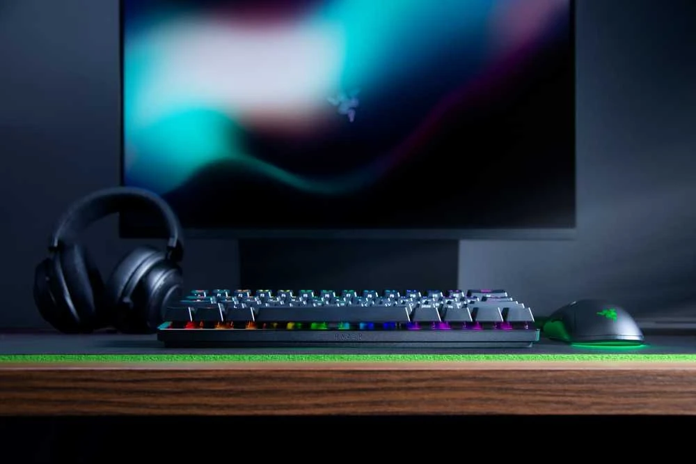 60% Mechaninė Žaidimų klaviatūra Razer Huntsman Mini, Purple Switch, US išdėstymas