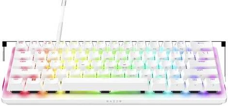 Razer Huntsman V3 Pro Mini Klaviatūra žaidimams, US išdėstymas, Baltas Edition | Razer