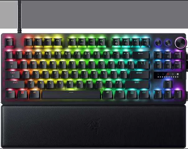 Razer | Huntsman V3 Pro Tenkeyless | RZ03-04980100-R3M1 | Klaviatūra žaidimams | su laidu | US | Analog Optical | Juodas