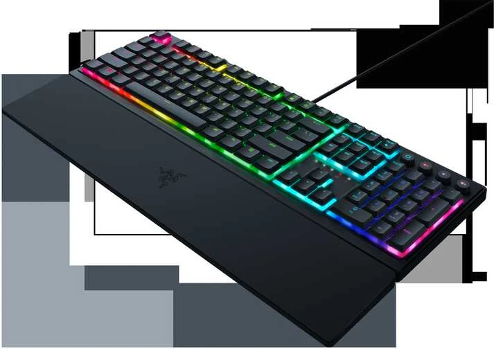 Razer | Ornata V3 | Klaviatūra žaidimams | su laidu | RGB LED pašvietimas | US | Mecha-Membrane | Juodas