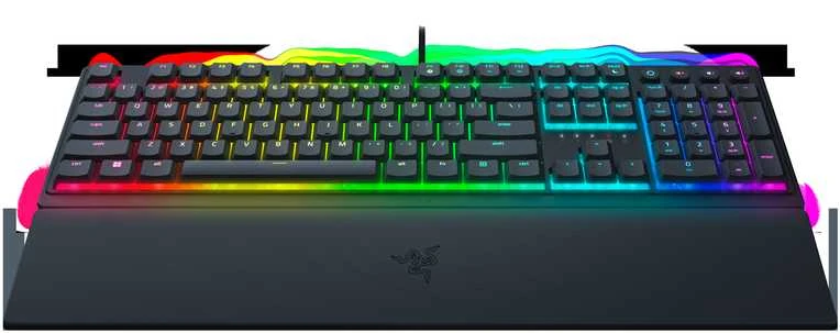Razer | Ornata V3 | Klaviatūra žaidimams | su laidu | RGB LED pašvietimas | US | Mecha-Membrane | Juodas