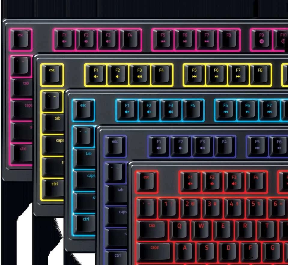 Razer | Klaviatūra žaidimams | Ornata V3 X | Klaviatūra žaidimams | su laidu | RGB LED pašvietimas | US | Silent Membrane | Juodas