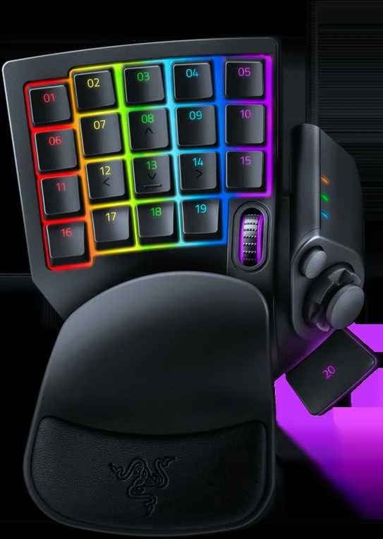 Žaidimų klaviatūra Razer Tartarus Pro, Juoda