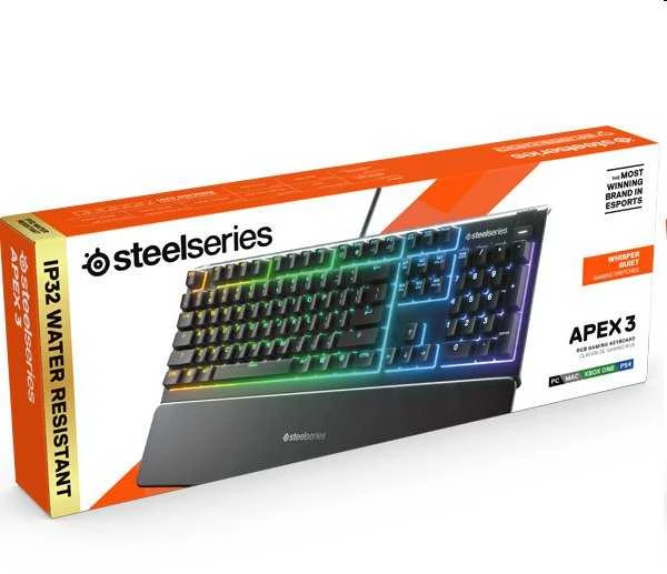 SteelSeries „Apex 3“ klaviatūra su CZ išdėstymu