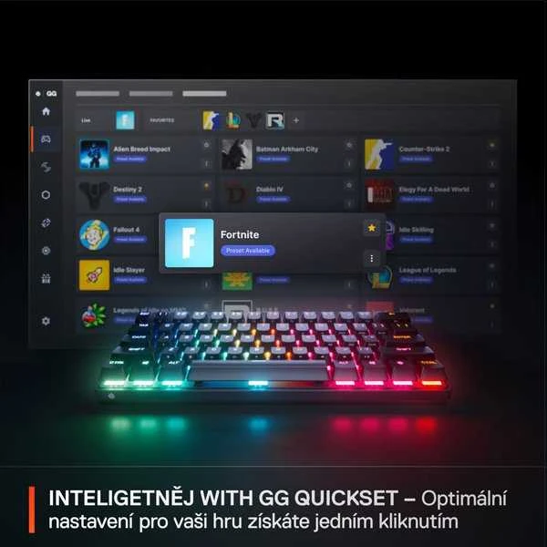 STEELSERIES Apex Pro Mini Gen 3 klaviatūra, JAV