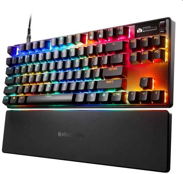 SteelSeries Apex Pro TKL Gen 3 | Klaviatūra žaidimams | su laidu | US | Juodas | USB-C | OmniPoint 3.0 Adjustable HyperMagnetic Switches