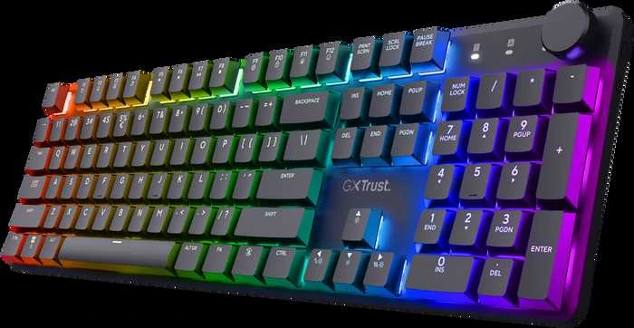 TRUST GXT 868 Torix Premium belaidė mechaninė žaidimų klaviatūra juoda