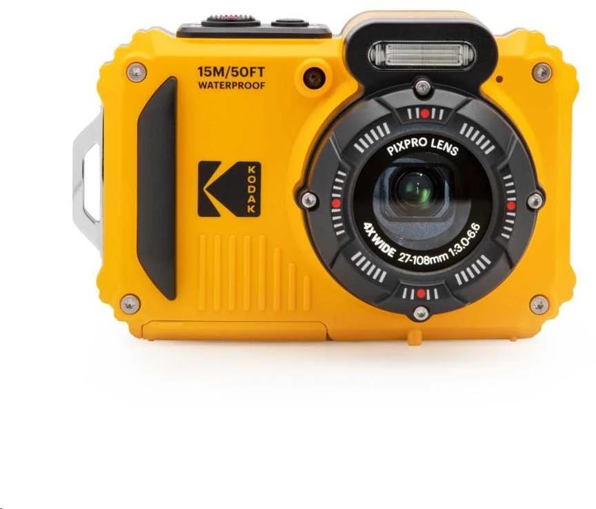 Kodak WPZ2 Geltona Bundle - kamera + SD kortelė ir 2x atsarginės baterijos