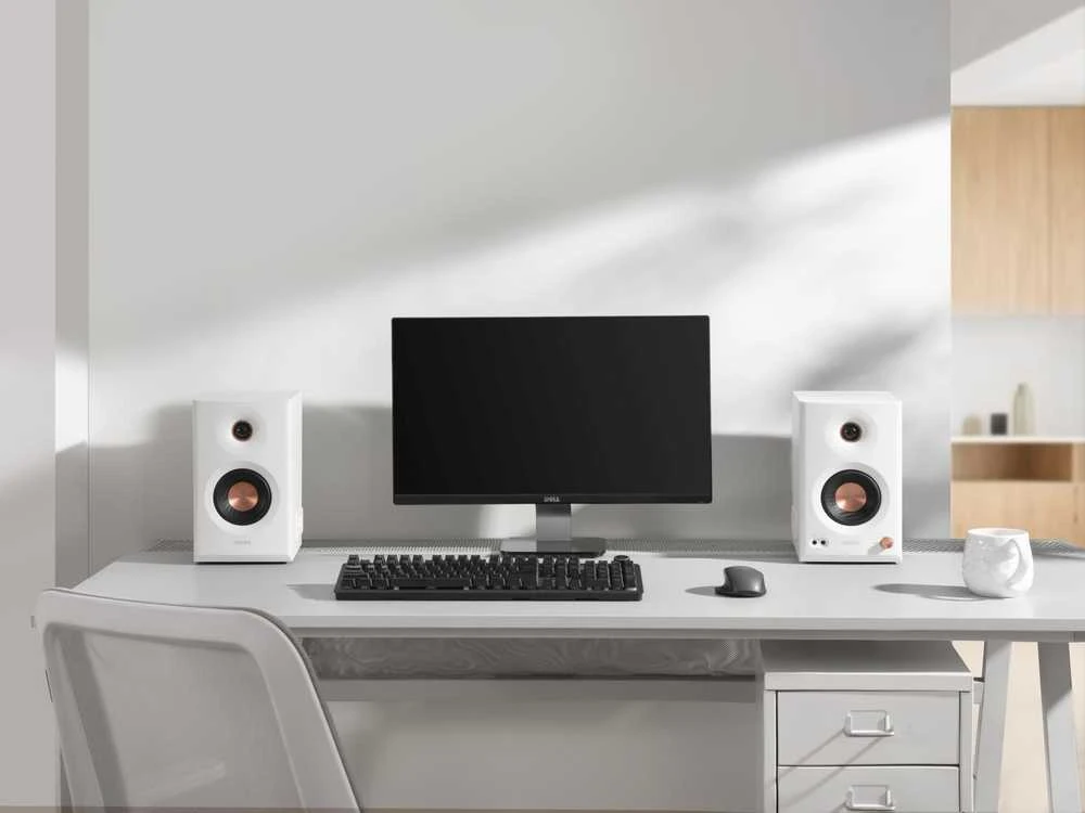 Kompiuterio kolonėlės Edifier MR5 | Tri-amped Studio Monitorius Speakers | 110 W | Bluetooth | Belaidė jungtis | 101 dB | Baltas