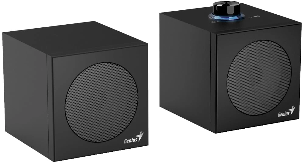 Kompiuterio kolonėlės Genius SP-HF300U garsiakalbiai, 4W, juodas, medinis
