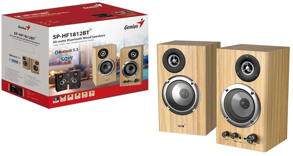 Kompiuterio kolonėlės Genius garsiakalbiai SP-HF1812BT pušies medienos 2.0/50W