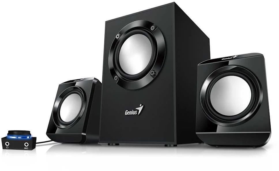 Kompiuterio kolonėlės Genius garsiakalbiai SW-2.1 300 ver.II, 2.1, 10W, juoda
