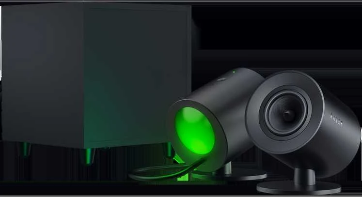Kompiuterio kolonėlės Razer | Žaidimų garsiakalbiai su laidiniu žemųjų dažnių garsiakalbiu | Nommo V2 - 2.1 | Bluetooth | Juodas