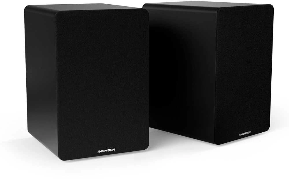 Kompiuterio kolonėlės Knygų Lentynos Garsiakalbiai Thomson Hifi 50W BT 5.0 Rca Juodi