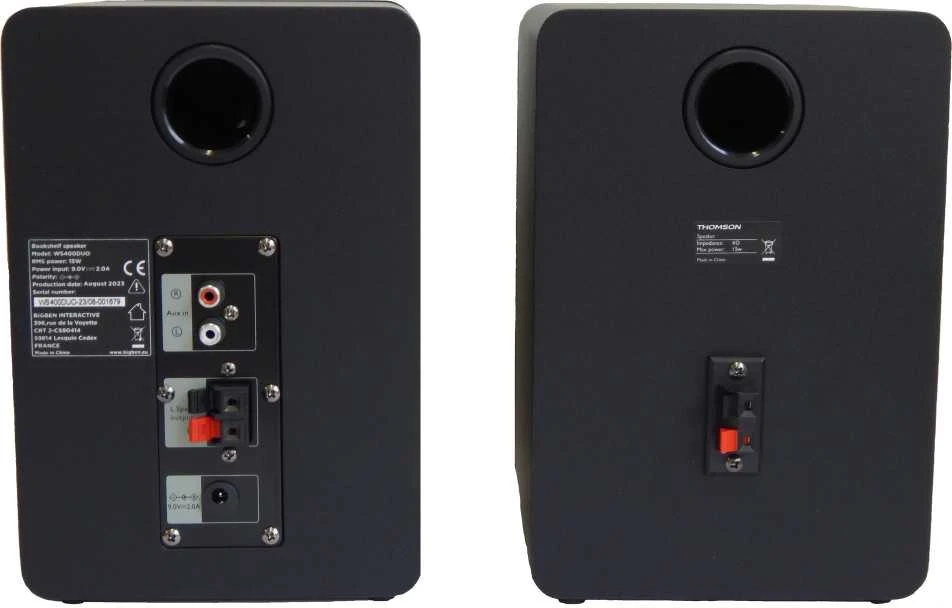 Kompiuterio kolonėlės Knygų Lentynos Garsiakalbiai Thomson Hifi 50W BT 5.0 Rca Juodi