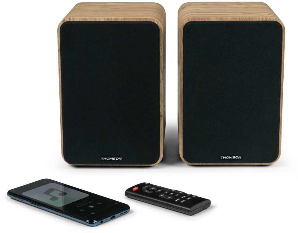 Kompiuterio kolonėlės Garsiakalbis - Thomson Hifi Garsiakalbiai 100W BT 5.0 Kompaktiškas Juodas