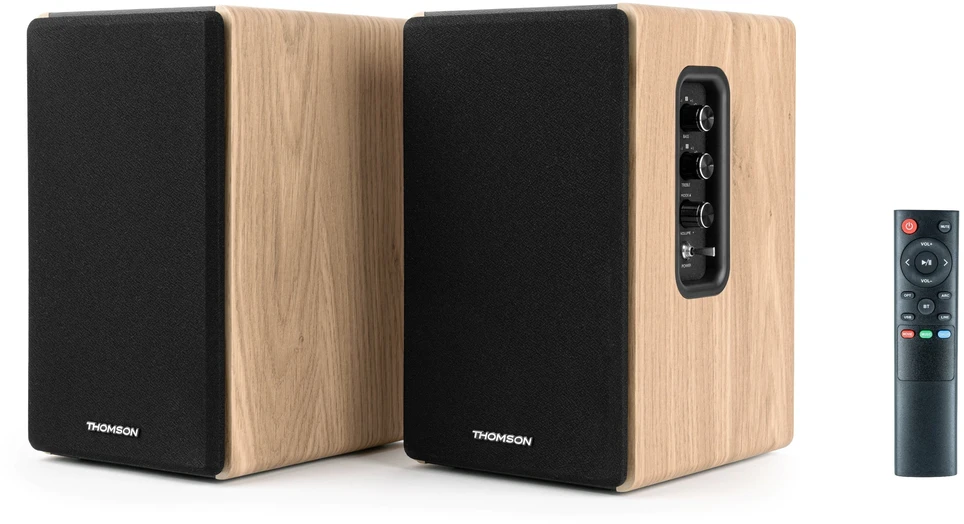 Kompiuterio kolonėlės Thomson WS902DUO aktyvios HiFi kolonėlės su „Bluetooth“, 150 W, USB, RCA, HDMI