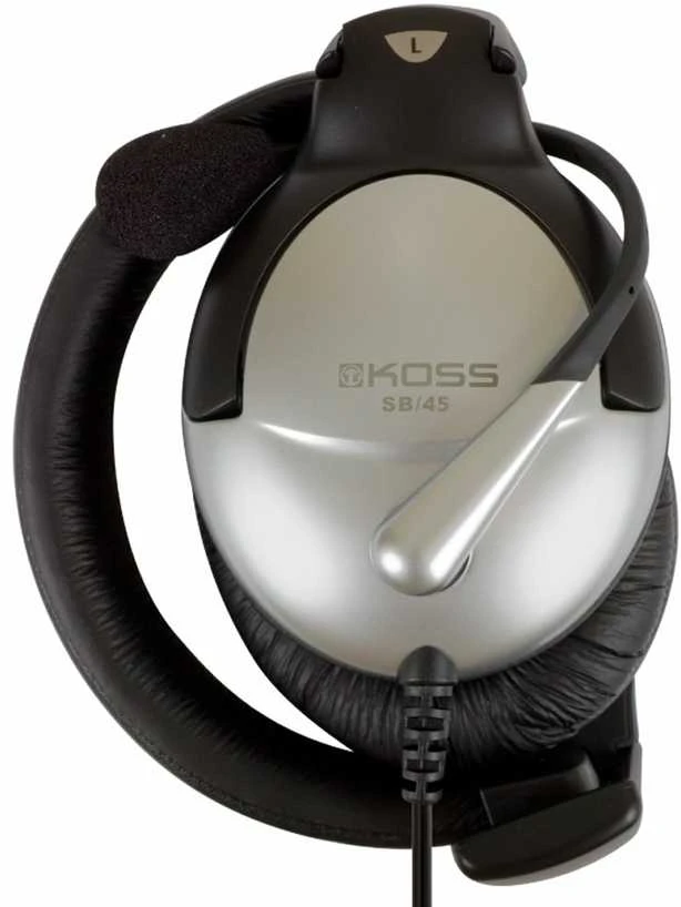Koss | Ausinės | SB45 | su laidu | Ant ausų uždedamos | Mikrofonas | Sidabrinis/Juodas | Noise canceling