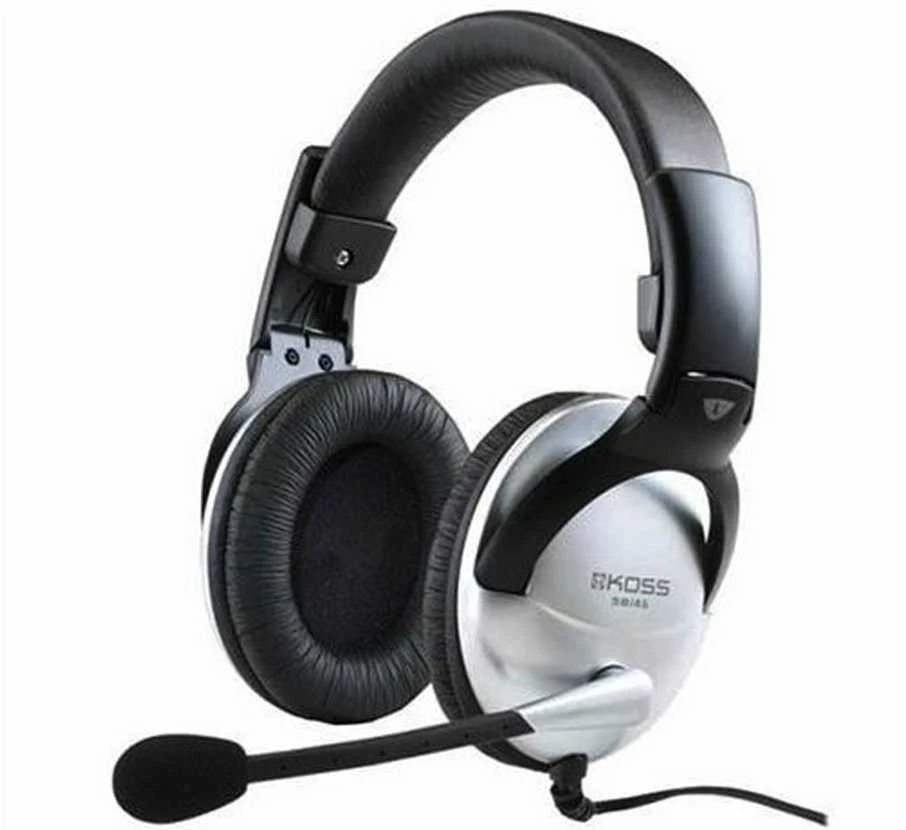 Koss | Ausinės | SB45 | su laidu | Ant ausų uždedamos | Mikrofonas | Sidabrinis/Juodas | Noise canceling