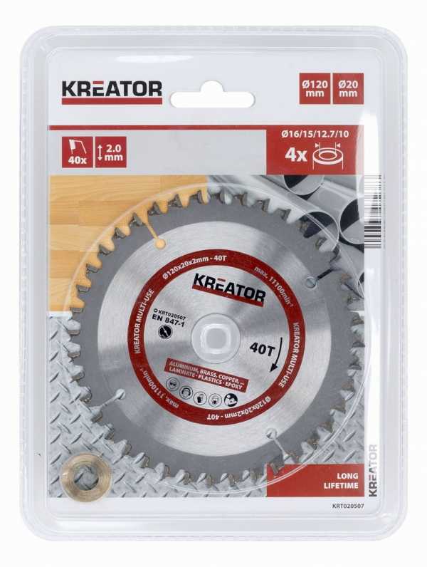 Kreator KRT020507 - Universal saw blade 120mm, 40T