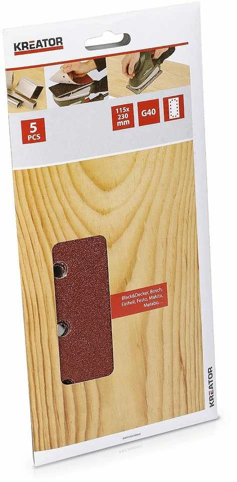 Kreator KRT203003 - 5 švitriniai popieriai 115 x 230 G40