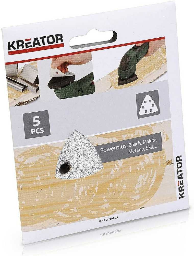 KREATOR Kūrėjas KRT210058 - 5x Švitrinis popierius 3 x 90 dažams - G180