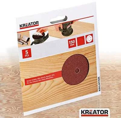 Kreator KRT231003 - 5 vnt. švitrinio popieriaus, 150 mm, G40