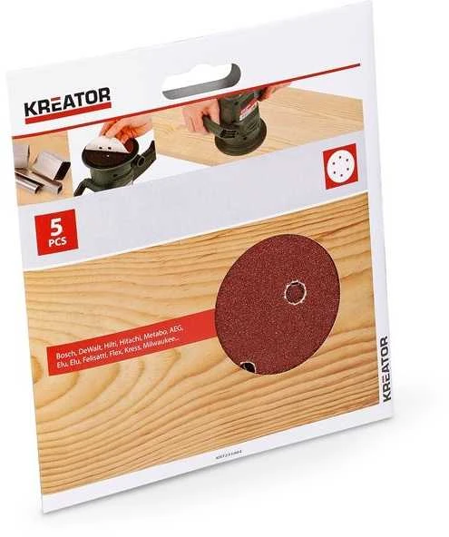 Kreator KRT231003 - 5 vnt. švitrinio popieriaus, 150 mm, G40