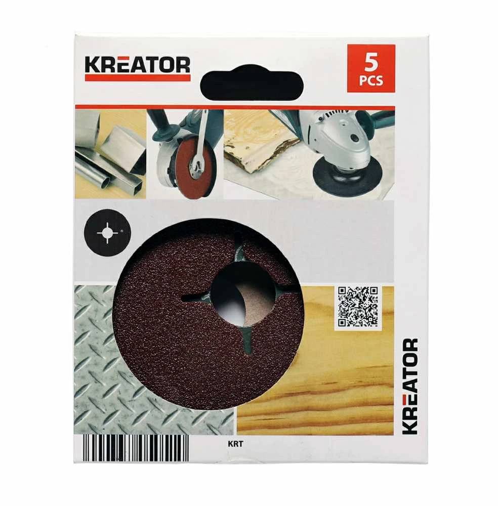 Kreator KRT250504 - 5x Grinding disc for angle grinders 125 mm G60