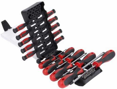 Kreator Atsuktuvų rinkinys KRT400004, 44 vnt., muciņa su antgaliu, sieninis tvirtinimas, magnetinis antgalis