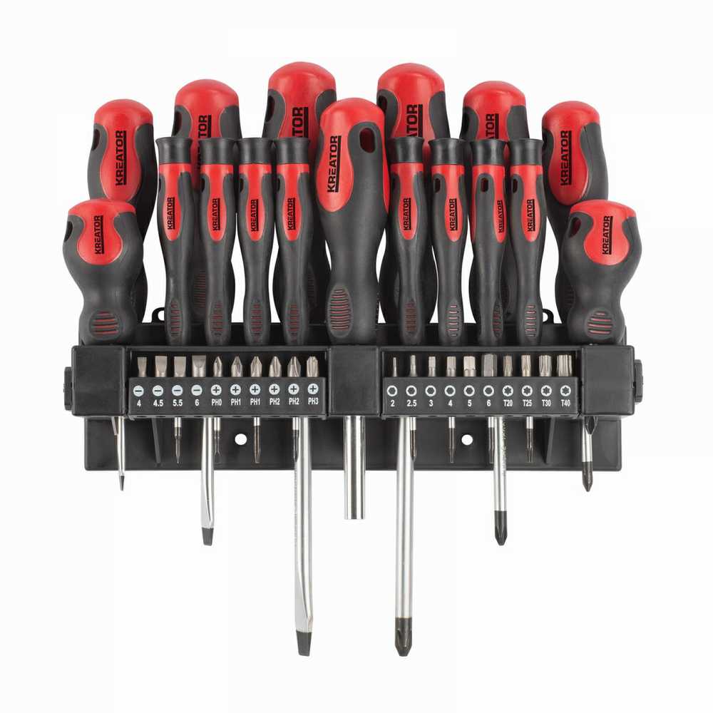 Kreator KRT400010 - Set of screwdrivers and bits 37pcs