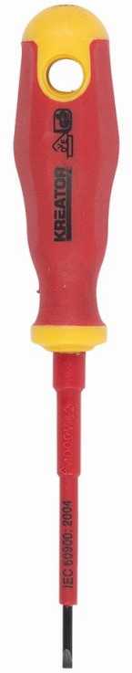 Atsuktuvas plokščias VDE 1000V 2,5x75mm KRT401201 KREATOR