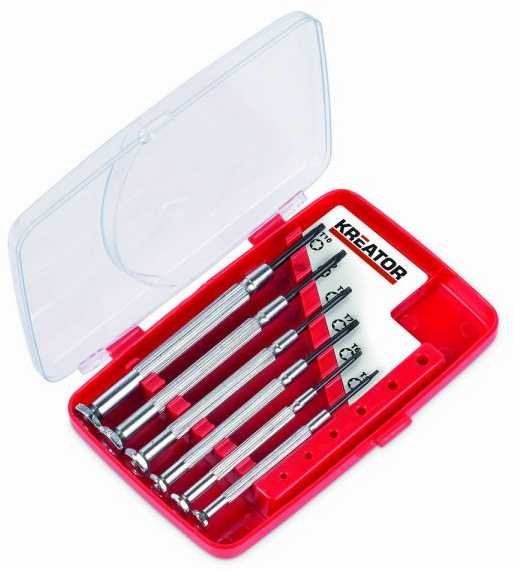 Atsuktuvų rinkinys smulkiems darbams TORX (6 vnt.) KRT411003 KREATOR