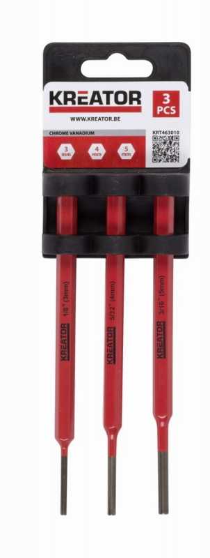 Kreator KRT463010 - Perforatorių rinkinys, 3 vnt.