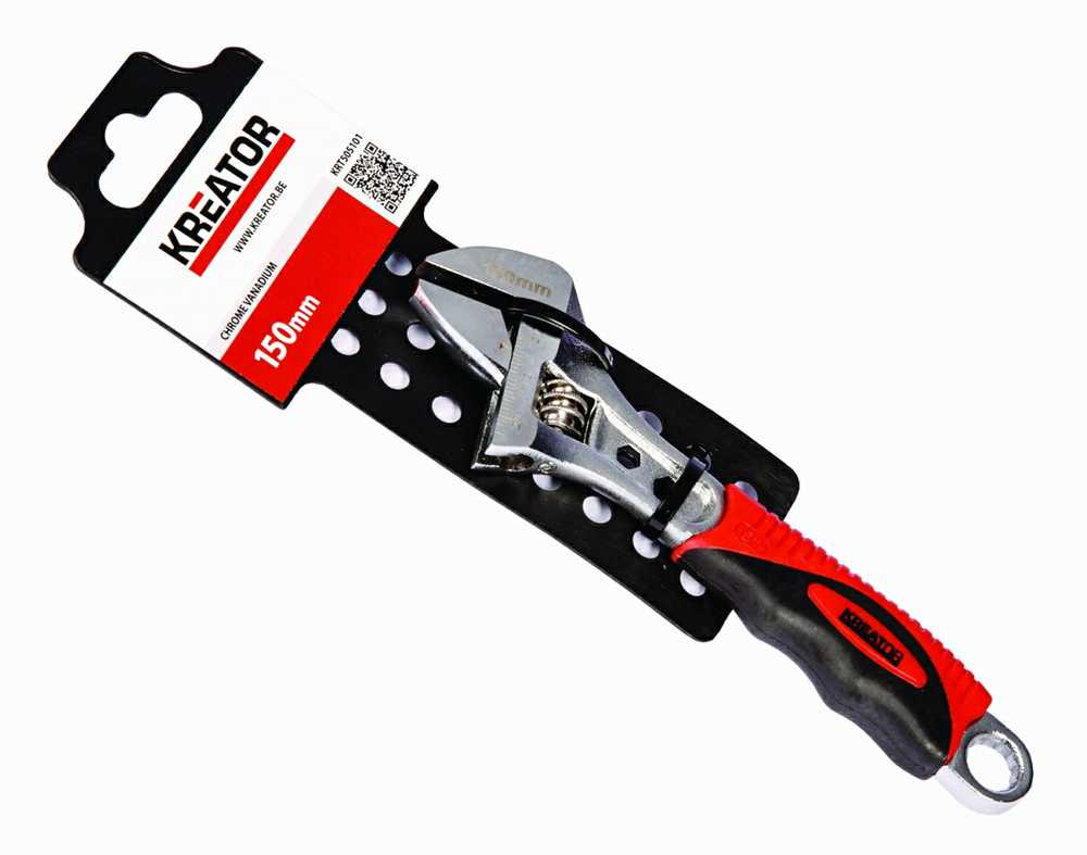 Kreator Reguliuojama raktas KRT505101, 150mm, 25mm, 0Nm, minkšta rankena