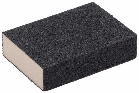 Kreator Putų šlifavimo blokas G80 KRT562002, 80g, 70x100x24mm, lankstus, lengva šlifuoti kampus ir kraštus