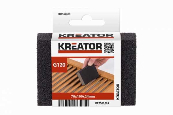 Kreator Putų šlifavimo blokas G120 KRT562003, 120, lankstus, lengvas naudoti