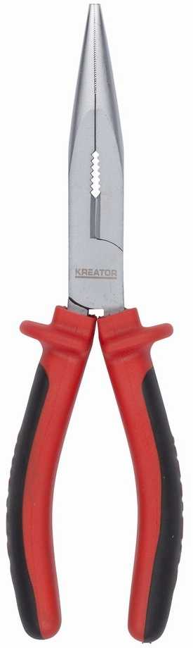 Įprastos replės, guminė rankena 200mm KRT601102 KREATOR