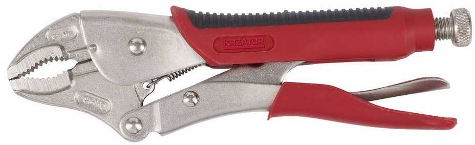 Kreator Sraigtiniai replės KRT608102, 230mm, apvalūs, 60mm, 33mm, nikeliuotos