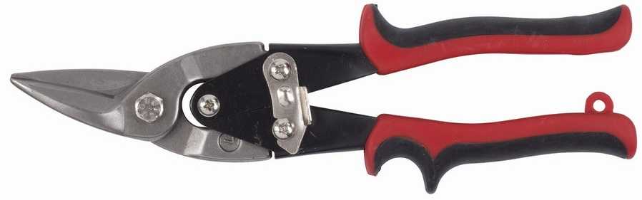 Kreator Skardos žirklės kairiosios KRT611102, 250mm, plienui ir aliuminiui, ergonomiškos rankenos, fiksavimas