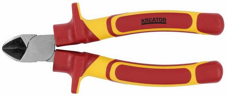 Replės šoninės VDE 1000V 150mm Kreator