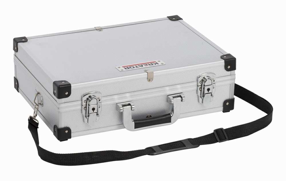 Kreator KRT640101S - Aliuminio case 420x300x125mm sidabrinis