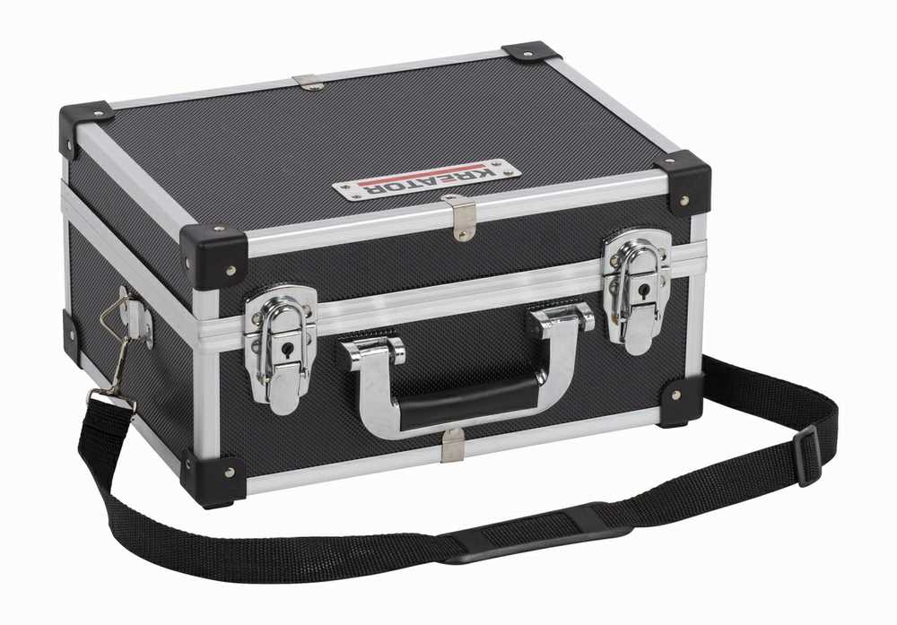 Kreator KRT640106B - Aliuminio case 320x230x160mm juodas