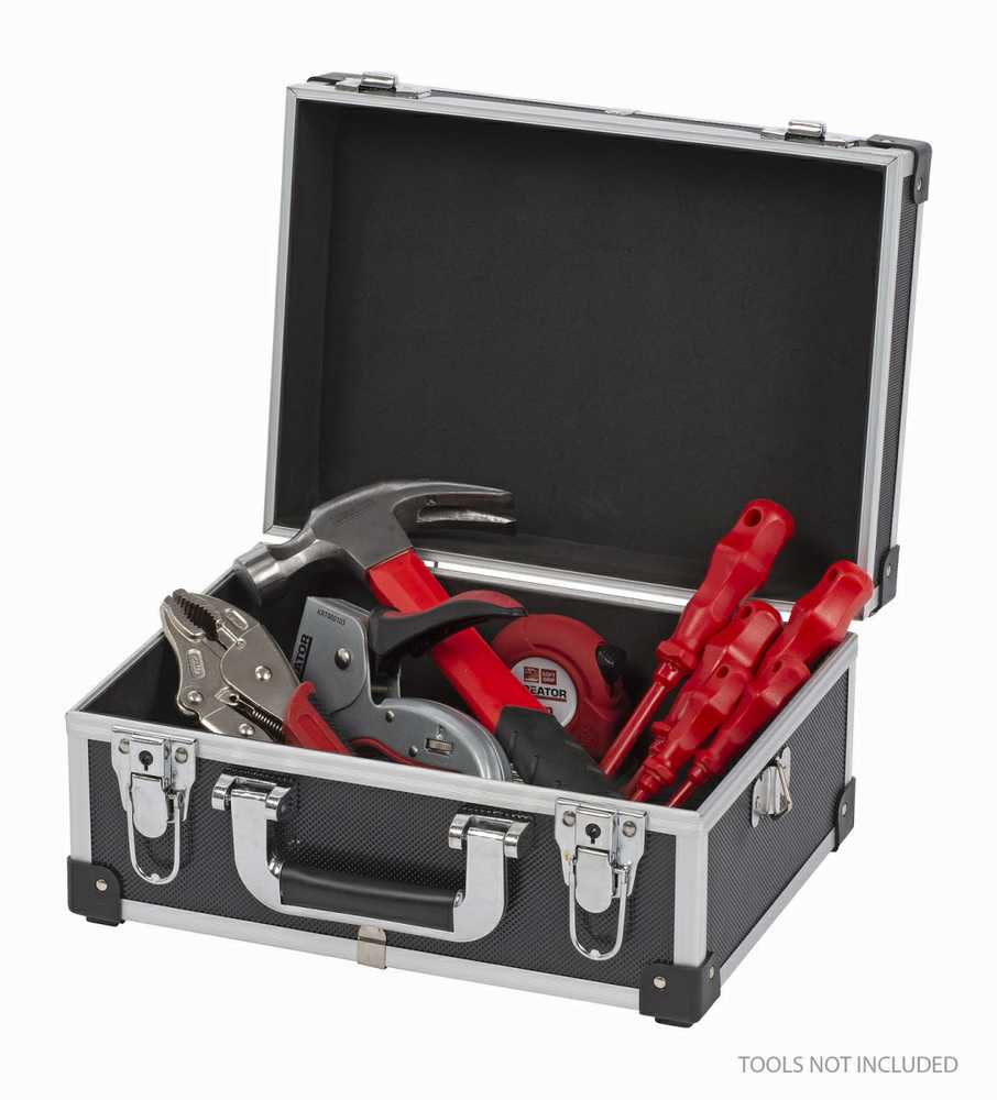 Kreator KRT640106B - Aliuminio case 320x230x160mm juodas